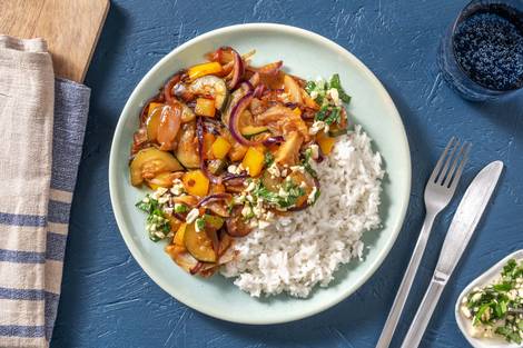 Vegane Gemüsepfanne mit Fenchel