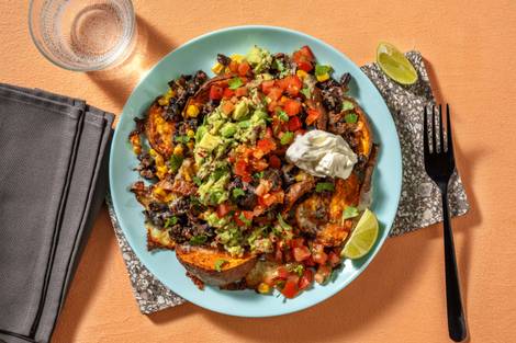 Vegetarische kapsalon met Mexicaanse twist