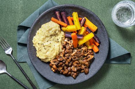 Vegetarisches Maronen-Pilz-Ragout