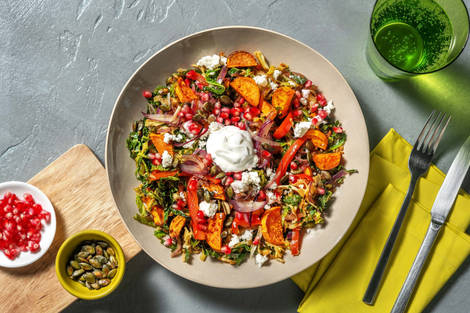 Warmer Wirsing-Süßkartoffel-Salat