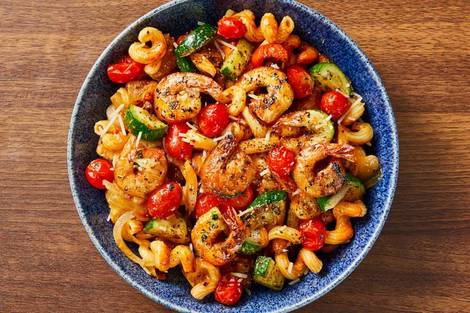 Shrimp Cavatappi Bolognese