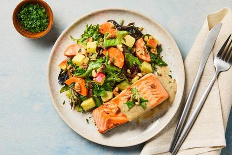 Creamy Caramelized Onion Salmon