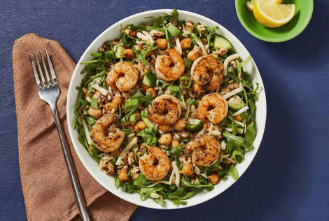 Lemony Shrimp & Arugula Grain Salad