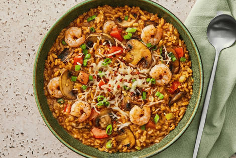 Sun-Dried Tomato & Shrimp Risotto