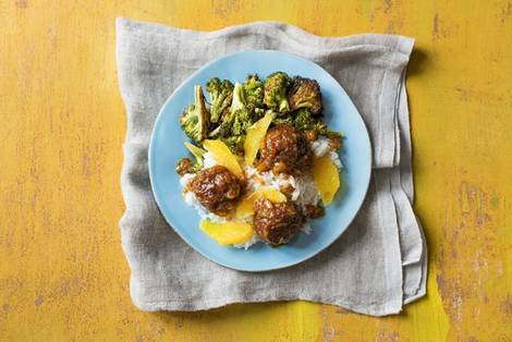Orange-Glazed Meatballs