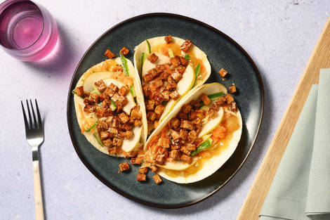 Zoetzure wraps met gemarineerde tofu