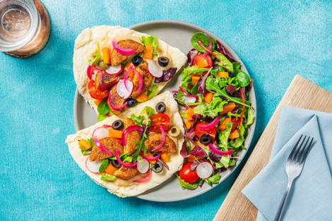 Falafel Rainbow Wraps