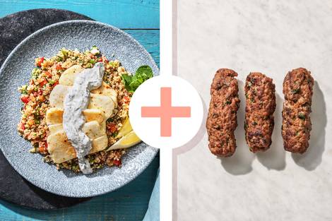 Würziger Halloumi und Rindfleisch-Köfte