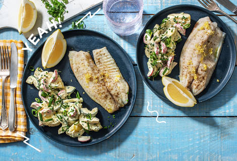 Zitroniges Tilapia-Fischfilet