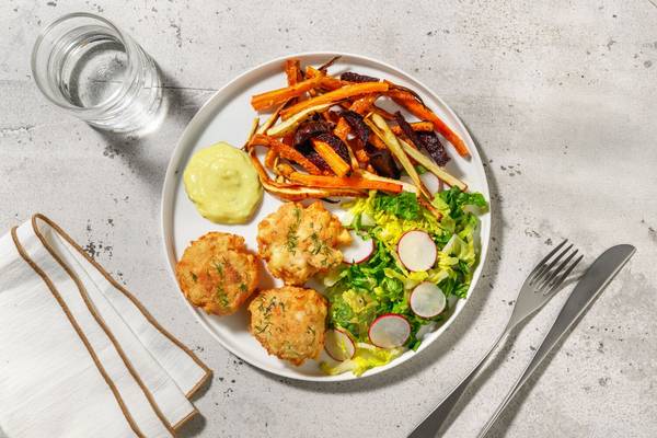 Gyldenstegte fiskefrikadeller
