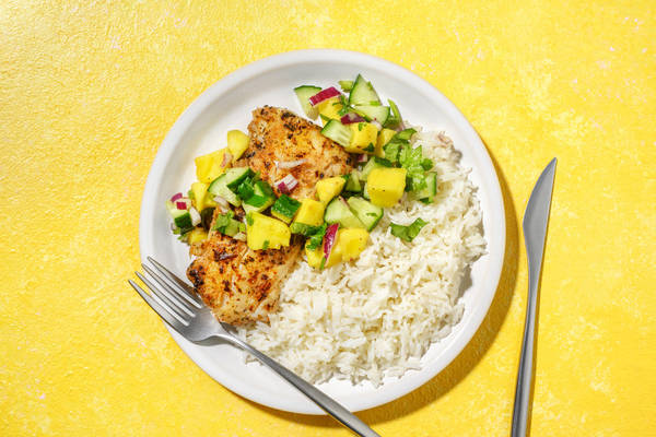 Lynstegt BBQ-kuller og mangosalsa