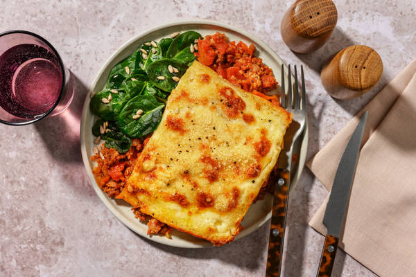 Klassisk lasagne med svine- og kalvekød