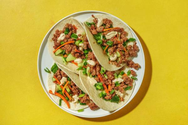 Hurtige thailandske svinekødstacos