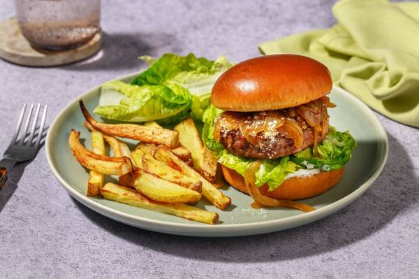 Vegetarisk cheeseburger
