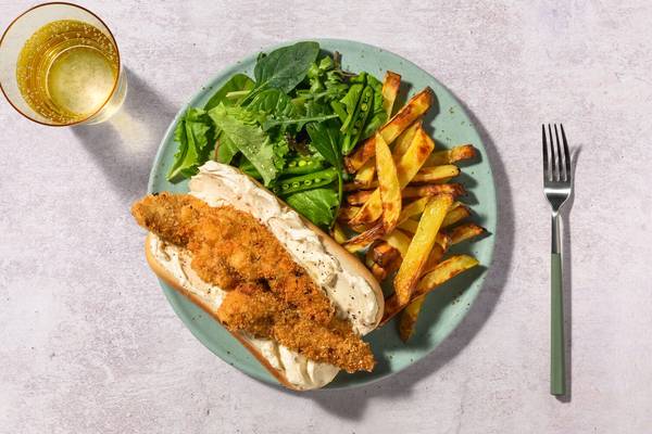 Amerikansk fried chicken-sandwich