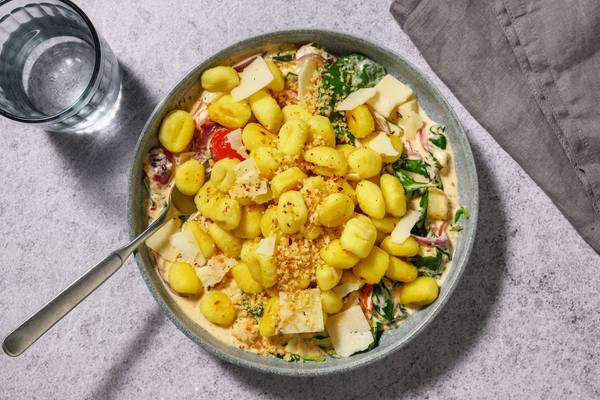 Italiensk gyldenstegt gnocchi