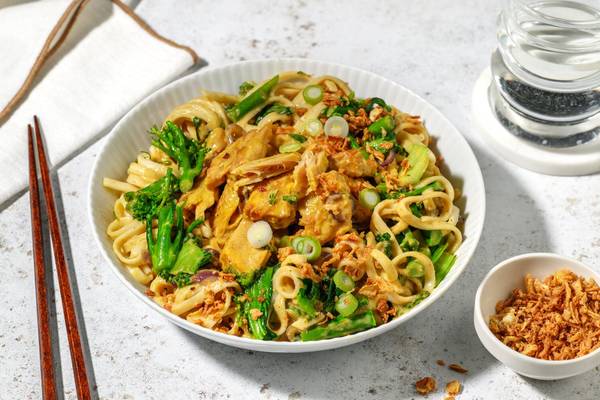 Vegetariske 'peanut noodles'