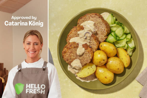 Farsbrød og flødesauce
