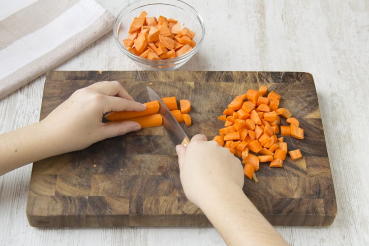 Zubereitung der Karotten