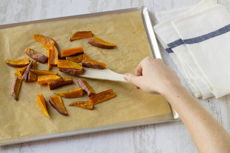 Cook sweet potatoes