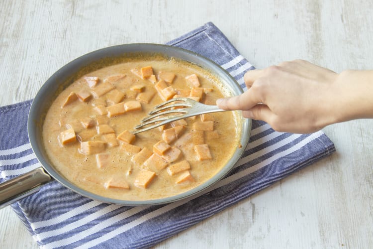 Boil sweet potato