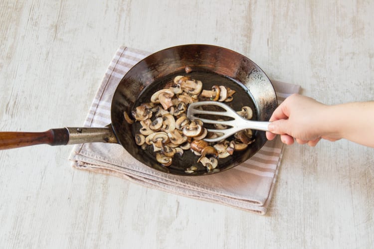 Cook the mushrooms