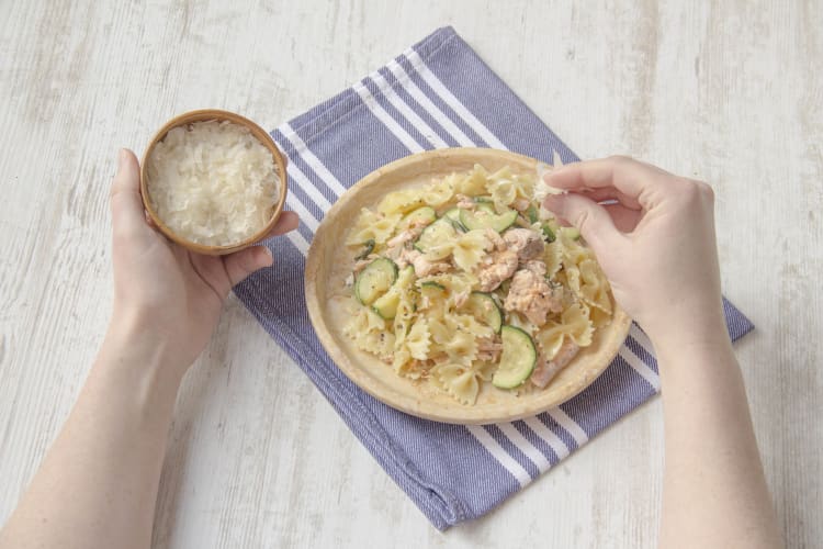 Garneer met de grana padano