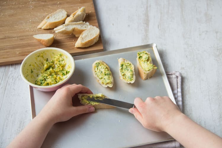 Baguette bestreichen