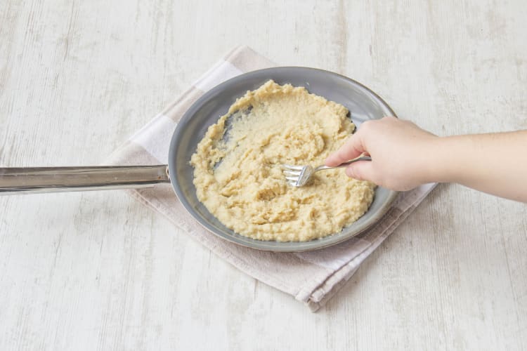 Zubereitetes Bohnenpuree