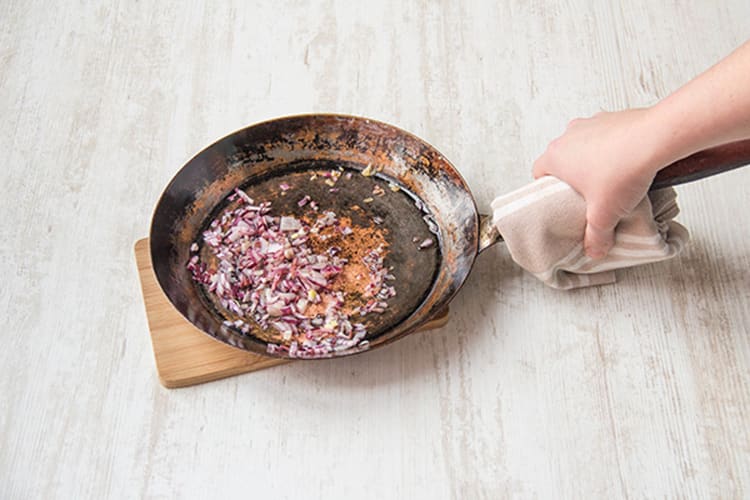 Cook the onions