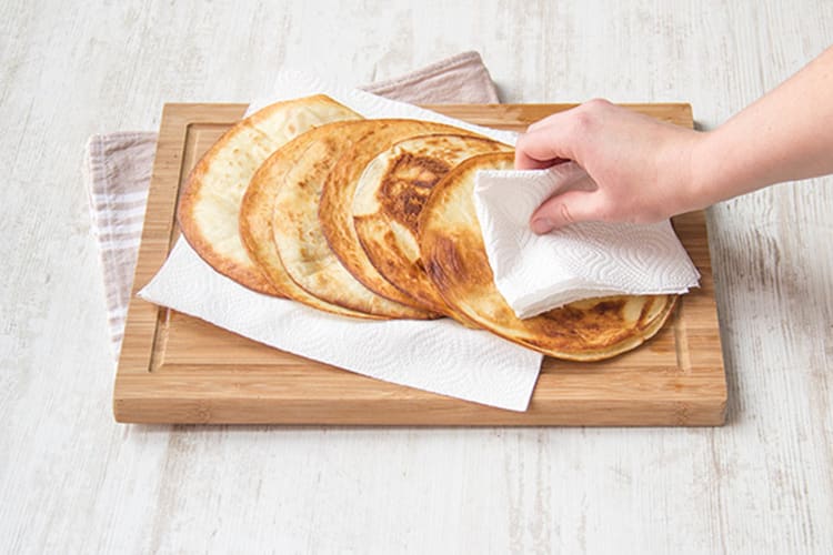 Golden brown tortillas
