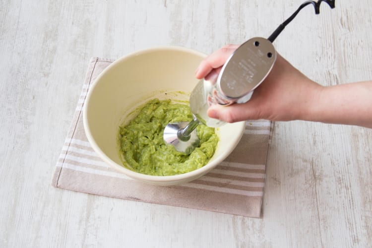 Pureer tot een gladde pasta