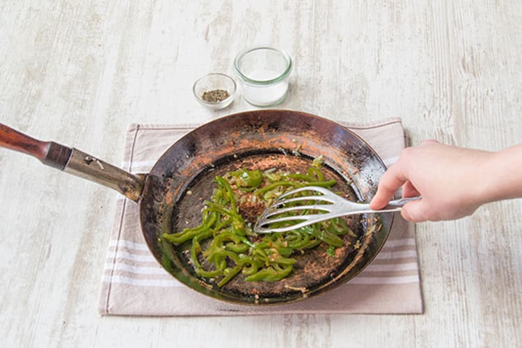 Caramelize veggies