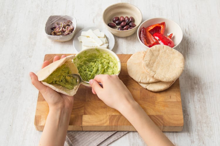 Pitas toasten und befüllen