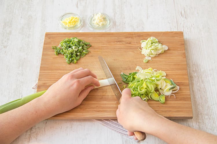 Prep the vegetables