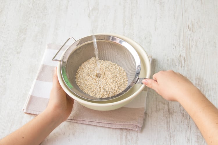 Rinse the quinoa