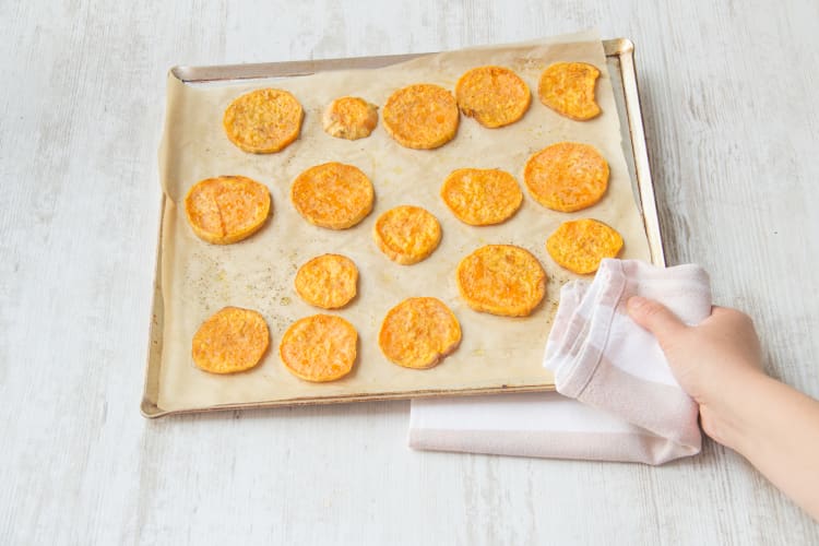 Roast the Sweet Potatoes