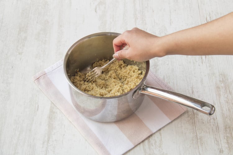 Lentesalade met couscous, appel, geitenkaas en pompoenpitten Recept
