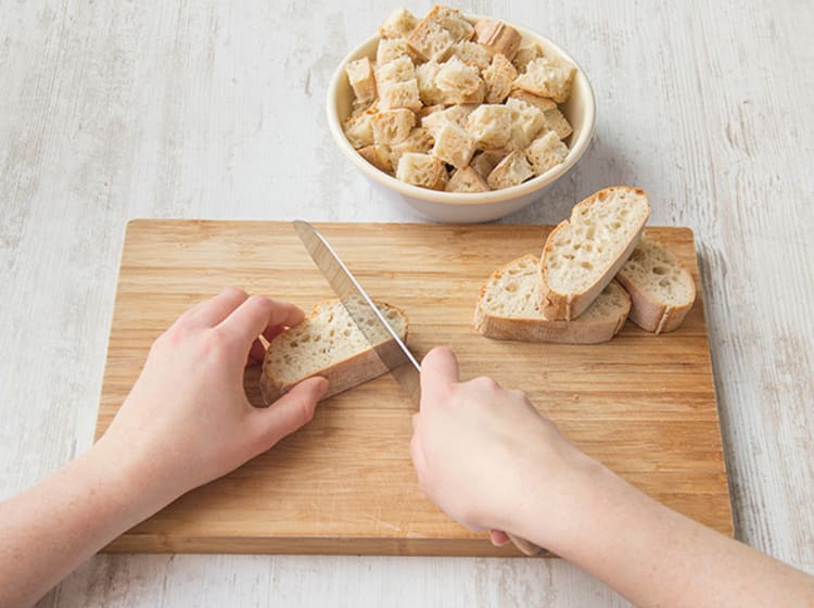 Ciabatta schneiden