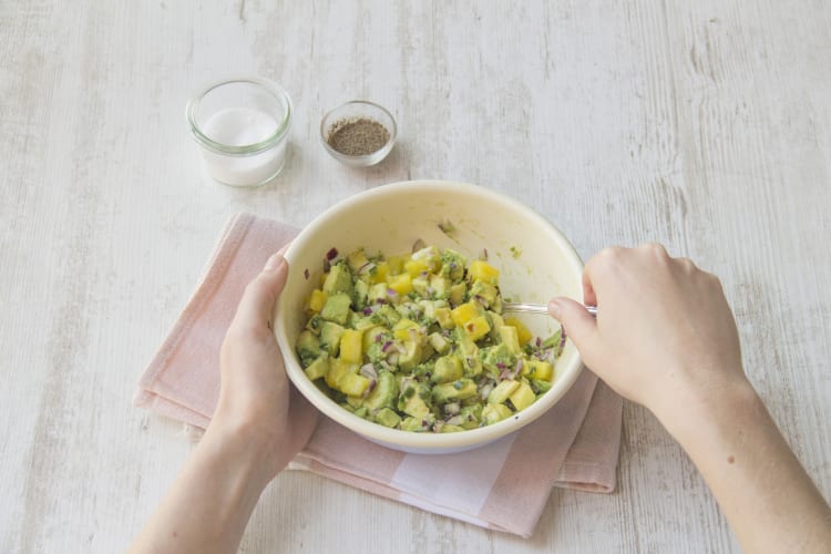 Make the Pineapple-Avocado Salsa