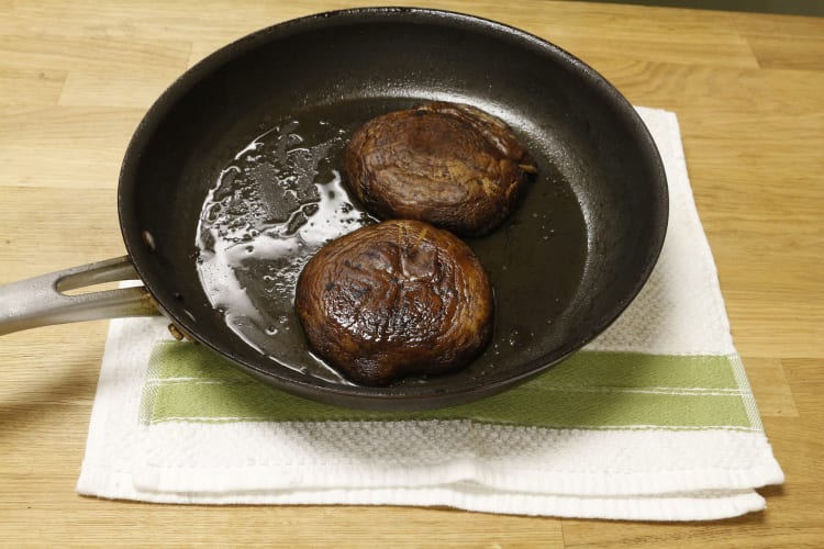 Cook the Portobello Steaks