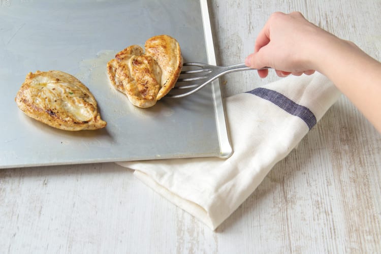 Grill chicken breasts