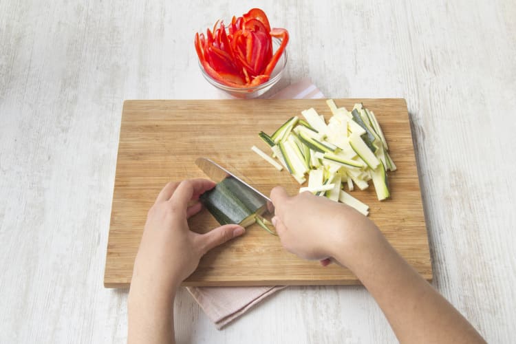 Prep the vegetables