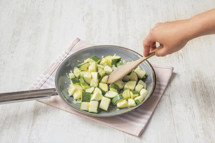 Zucchini anbraten