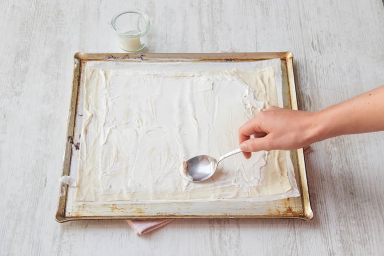 Flammkuchen ausrollen