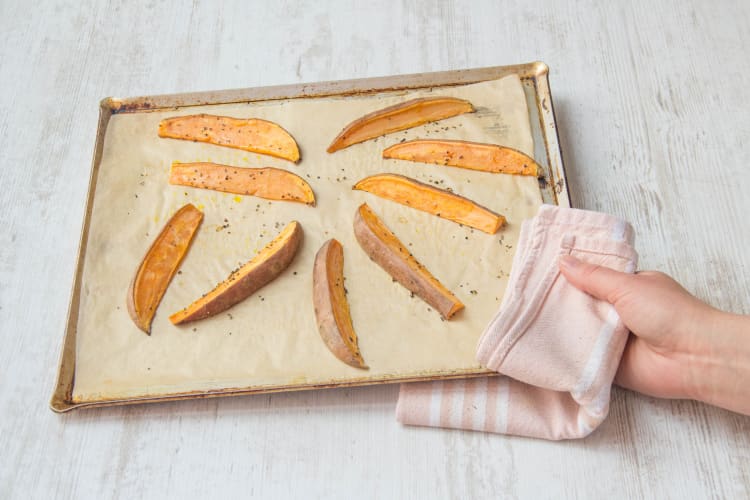 Süßkartoffeln backen