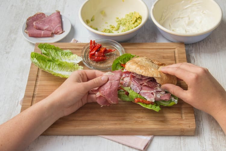Sandwich belegen