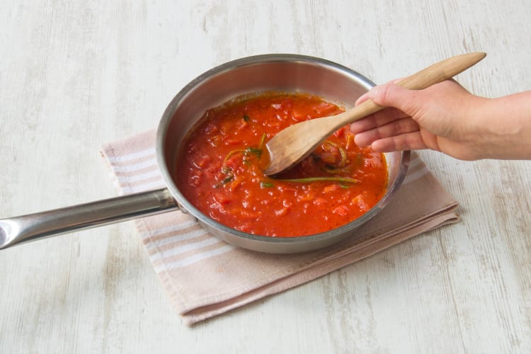 Add the tomato puree