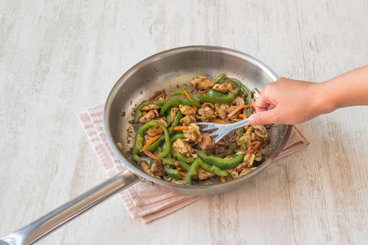 Add pork back to pan