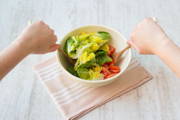 Salat mischen